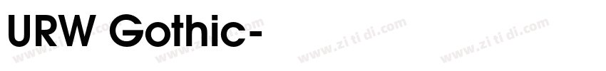 URW Gothic字体转换